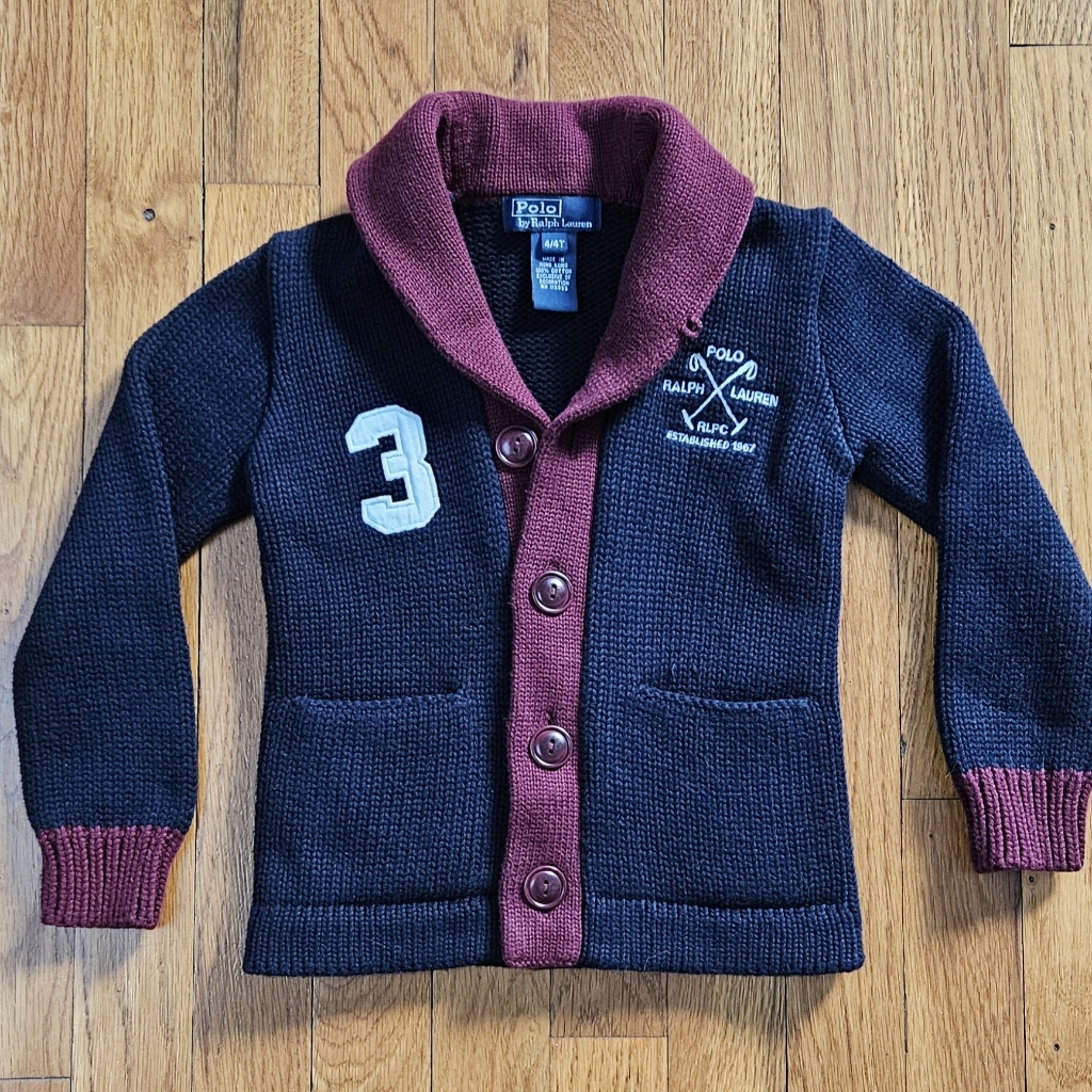 Polo By Ralph Lauren Cardigan Size 4/4/T